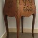 Pair of curved bedside tables in the Louis XV style with noble wood marquetry from the period.
