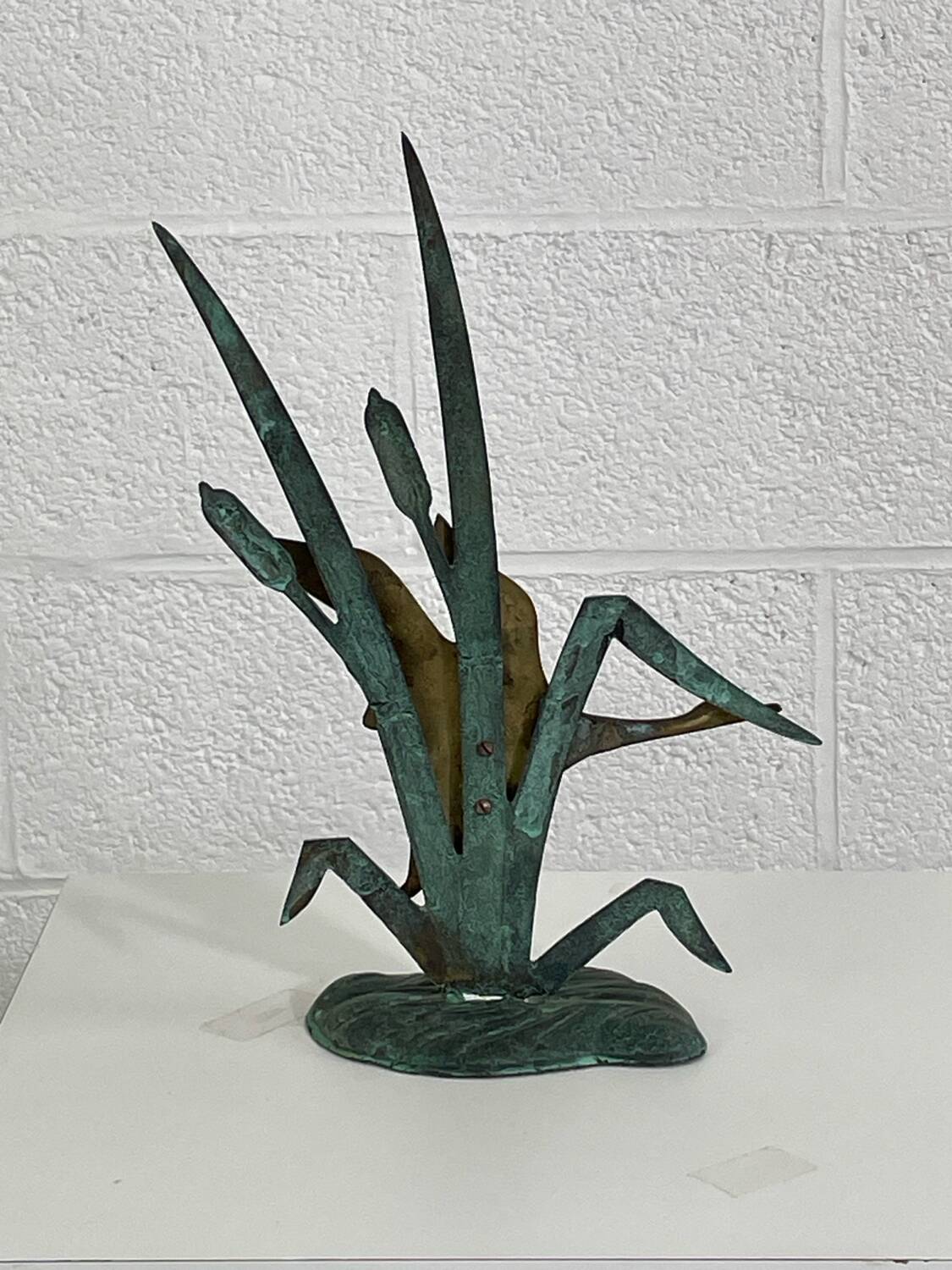 Art deco birds in brass and wrought iron