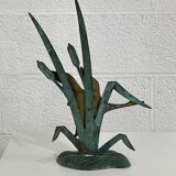 Art deco birds in brass and wrought iron