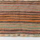 Pinstriped Pattern Vintage Kilim Rug, 201x227Cm