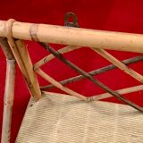 Rattan wall shelf