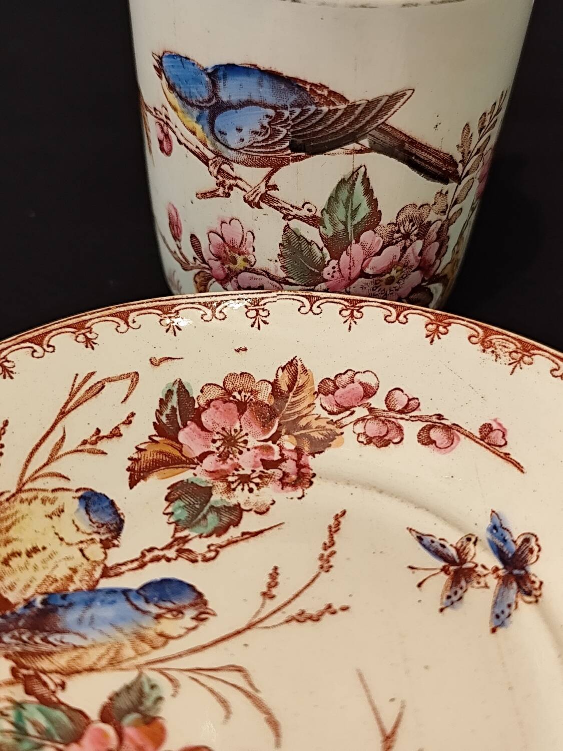 Lunéville: 2 Mésange model cups