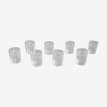 8 verres gravés