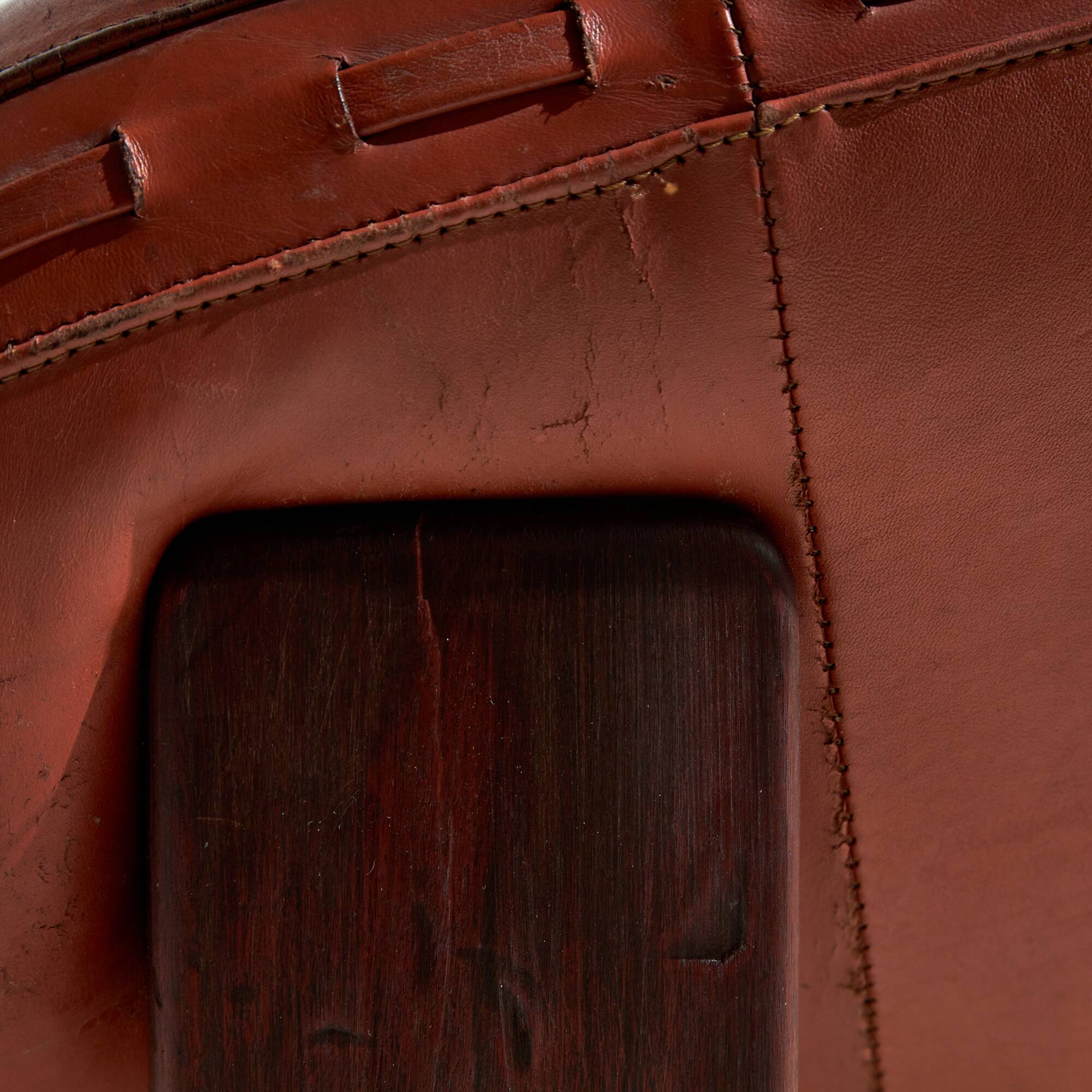 Leather lounge chair by jean gillon for probel (mk10185)