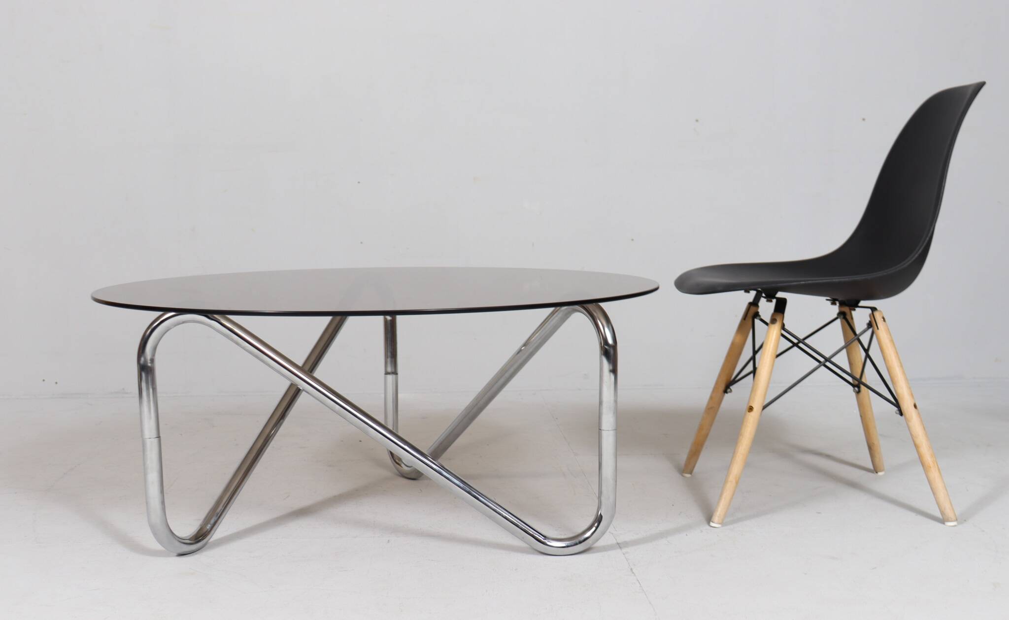 French tubular steel coffee table/coffee table, 1970s