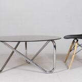 French tubular steel coffee table/coffee table, 1970s