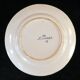 Plate in Faience HR QUIMPER hand-painted floral decoration