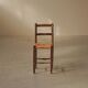Peasant chair in wood and straw, Folk Art, around 1900