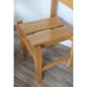 Series of 6 vintage chairs in solid pine 1960