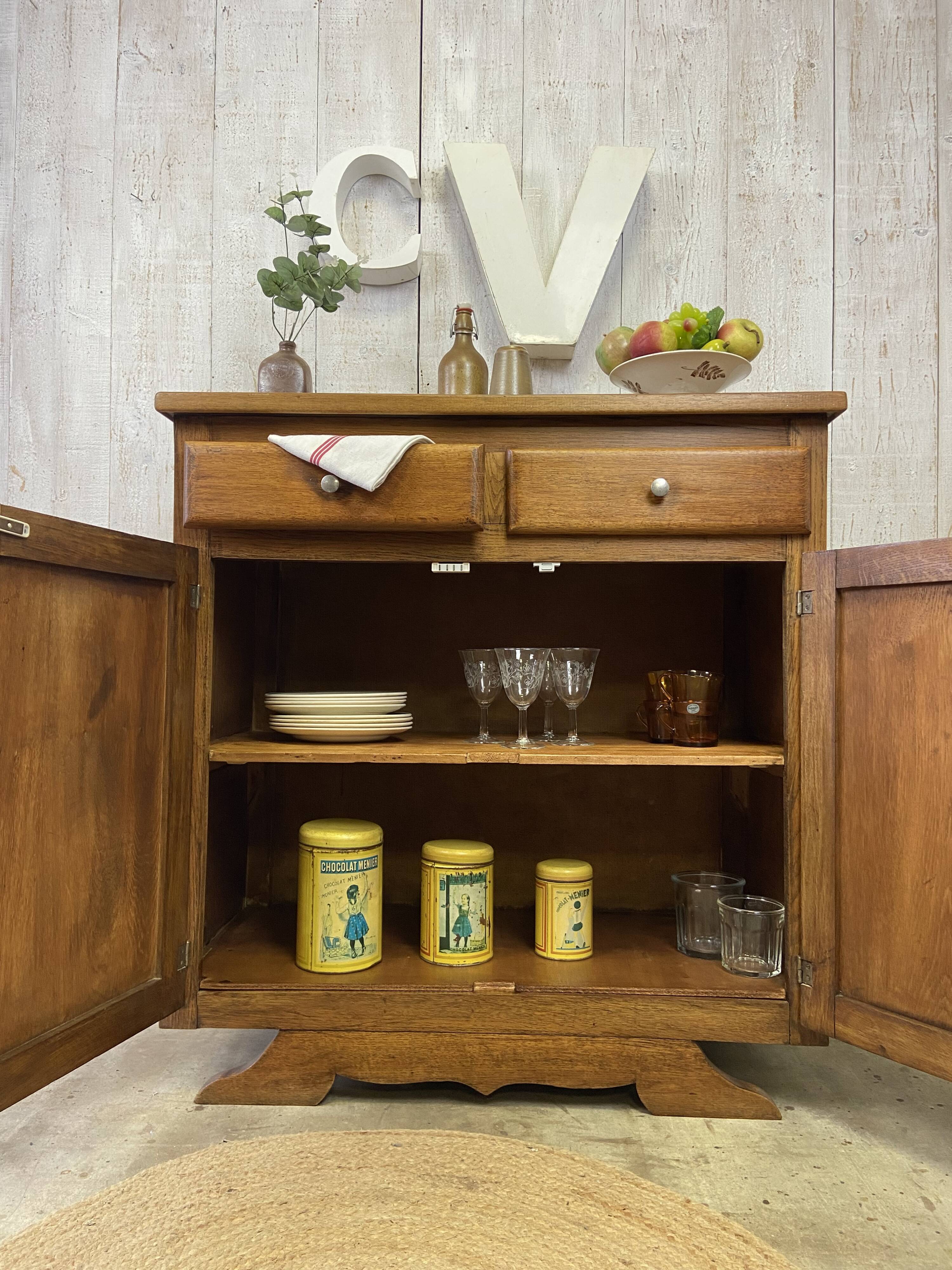 Vintage sideboard with "moustache" base