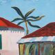 Original Swedish Oil on Canvas – “City View” by Gösta Sigfrid