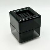 Paire de cache-pots Space Age noirs par Anna Mazzucchelli pour Vastill, Italie