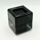 Paire de cache-pots Space Age noirs par Anna Mazzucchelli pour Vastill, Italie