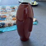 Red designer vase