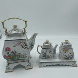 Franklin Mint teapot, sugar bowl and small cream jug, porcelain 1986