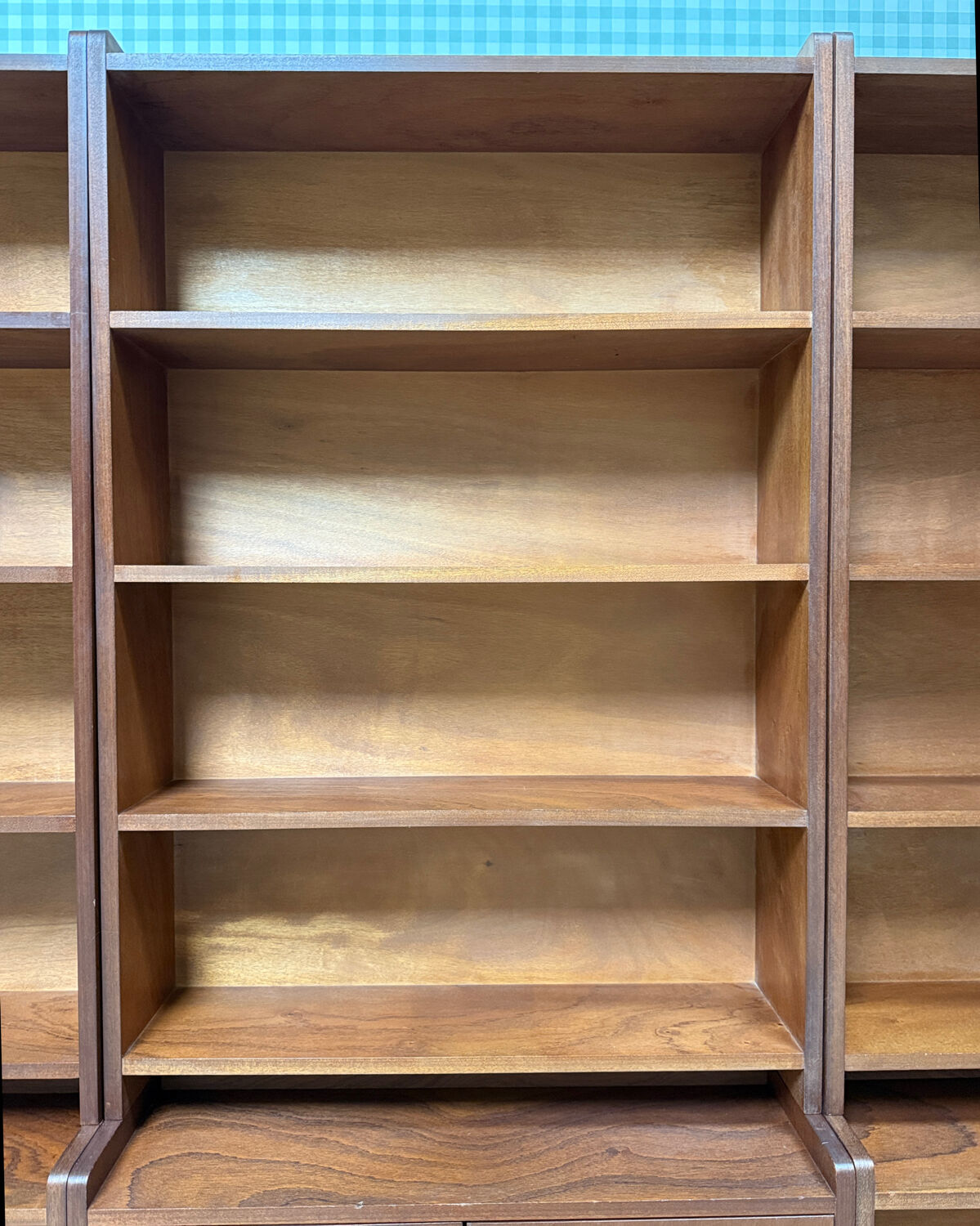 Vintage teak library from the 1960s.
