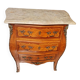 Commode Louis XV bois massif avec plateau en marbre