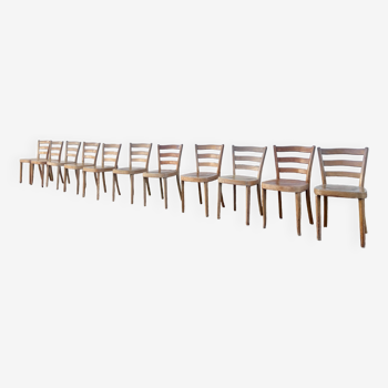 11 Horgen Glarus bistro chairs made in Switzerland