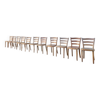11 Horgen Glarus bistro chairs made in Switzerland