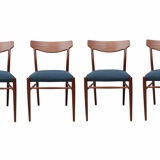 Set of 4 chairs in teak, Herkskröter for Lübke
