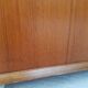 Vtg Mid Century Teak Blanket Ottoman Storage Chest Trunk Window Box Seat Bench
