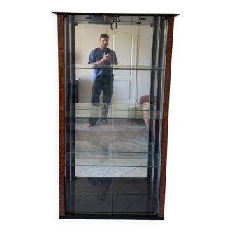 Vitrine miroir & verre signée Paul Michel