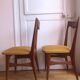 4 Scandinavian teak and fabric chairs, 1960