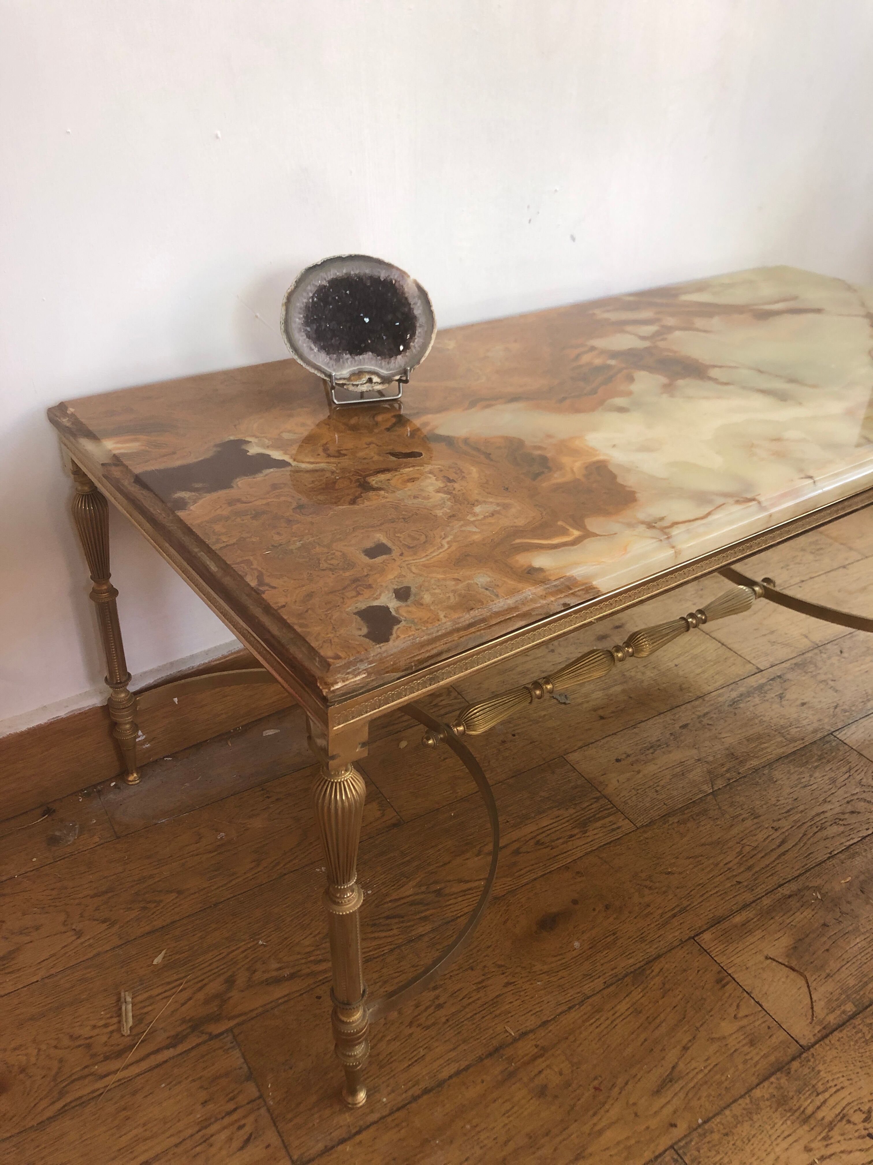Marble onyx coffee table