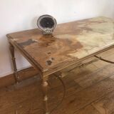 Marble onyx coffee table