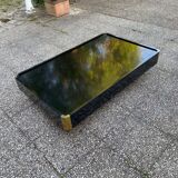 Vintage black coffee table from the 50s