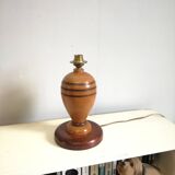 H25 turned wooden lamp base