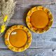 4 vintage France dessert plates