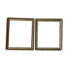 Set of 2 golden frames 54x64cm