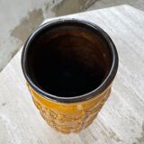 Vase jaune ocre Scheurich Germany