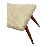 Vintage Footstool Bouclé
