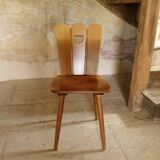 Scandinavian midcentury wooden chairs.