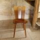 Scandinavian midcentury wooden chairs.