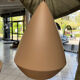 Beige metal suspension