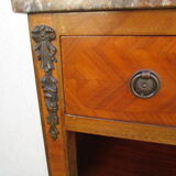 Bibus old marquetry and bronze ornament