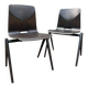 Vintage Galvanitas S22 chair by Wim Rietveld, dark brown