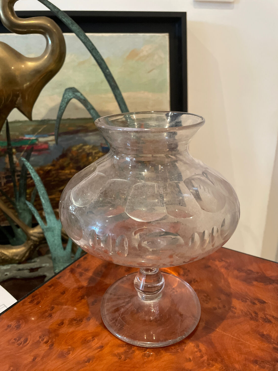 Pot with leeches crystal nineteenth century