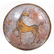 Plat Yvon Roy motif cheval
