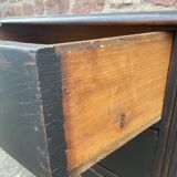 Alsatian curved chest of drawers XVIIIth patinated