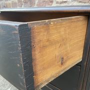 Alsatian curved chest of drawers XVIIIth patinated