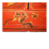 Antique Chinese hand-lacquered side table, large sideboard.