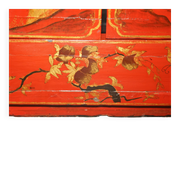 Armoirechinoise antique laquée à la main, grande armoire latérale