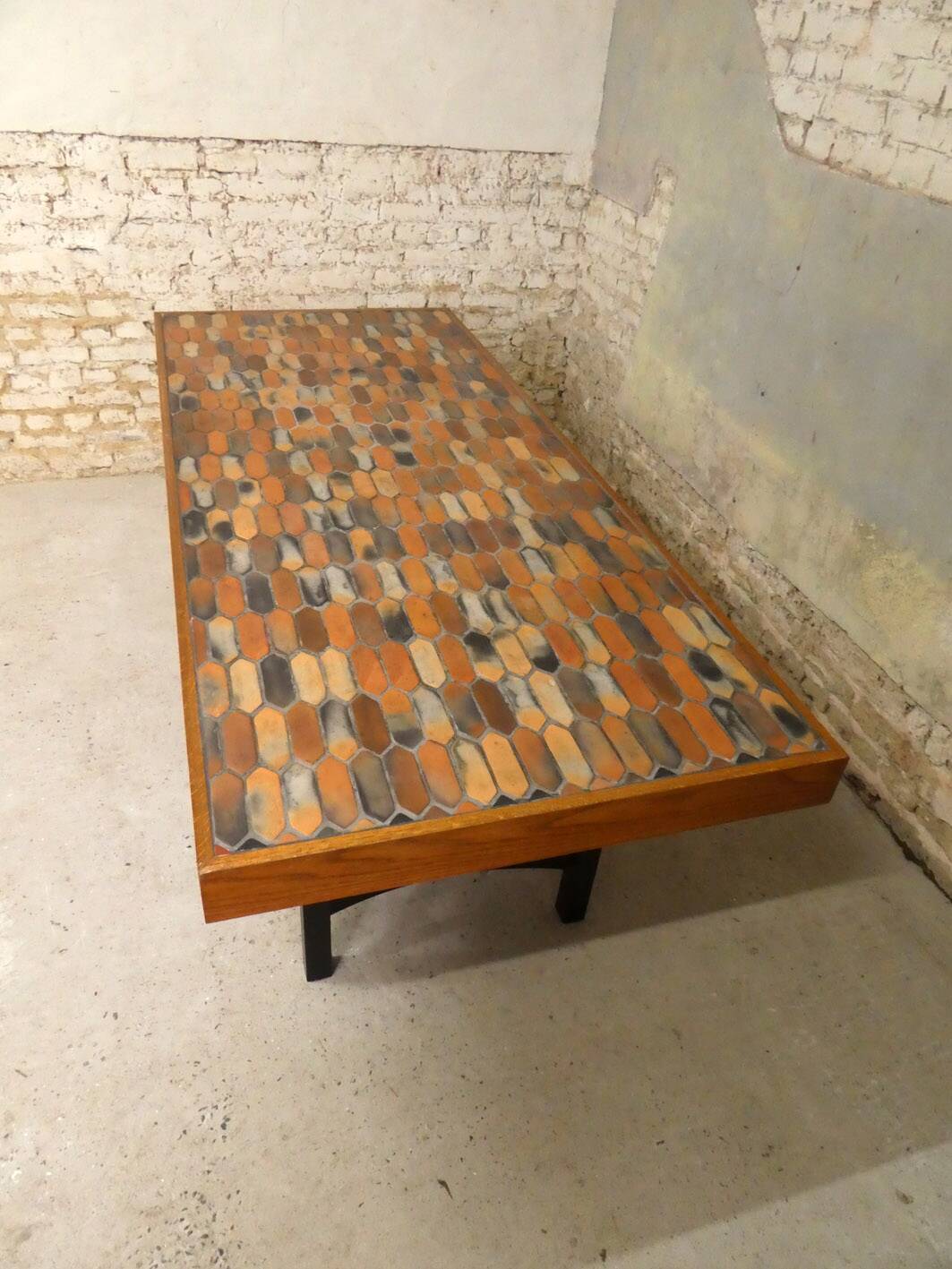 stoneware dining table, 1970
