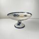 Pexonne iron earth compote dish, blue bird motif, late 19th century