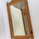 Miroir mural pin massif vintage