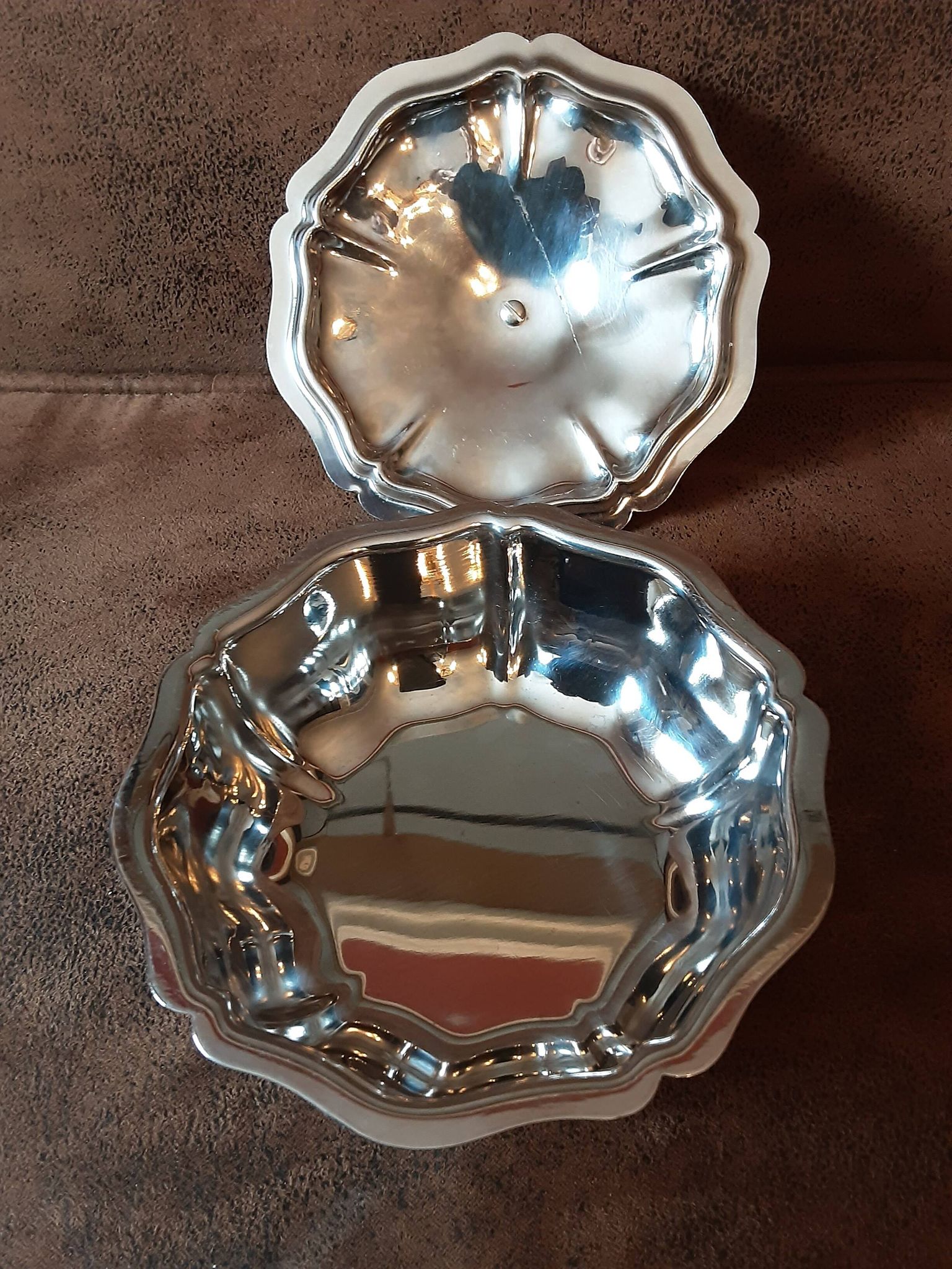 Sucrier  inox vintage